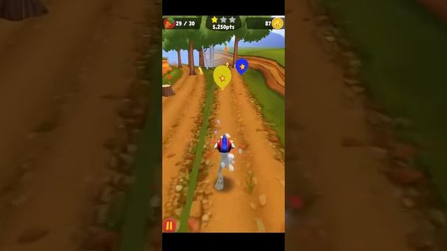 Looney Tunes Dash Level 5  / 3 Star's + CARD