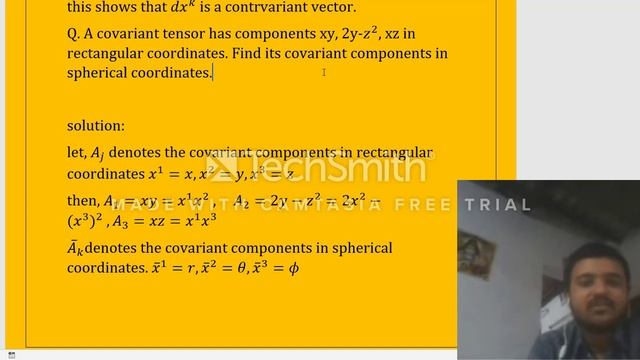 TENSOR ANALYSIS LECTURE10