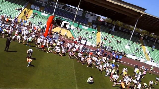 Syma X5C: III Półmaraton Grudziądz-Rulewo - film z powietrza