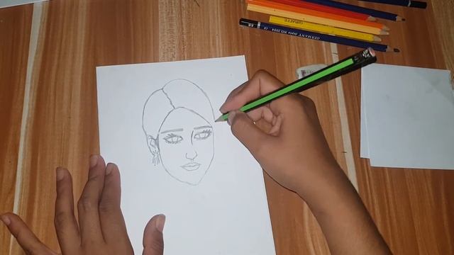 Drawing a cute girl,how to draw a girl