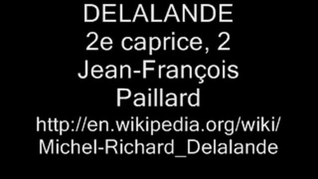 DELALANDE 2e caprice, 2