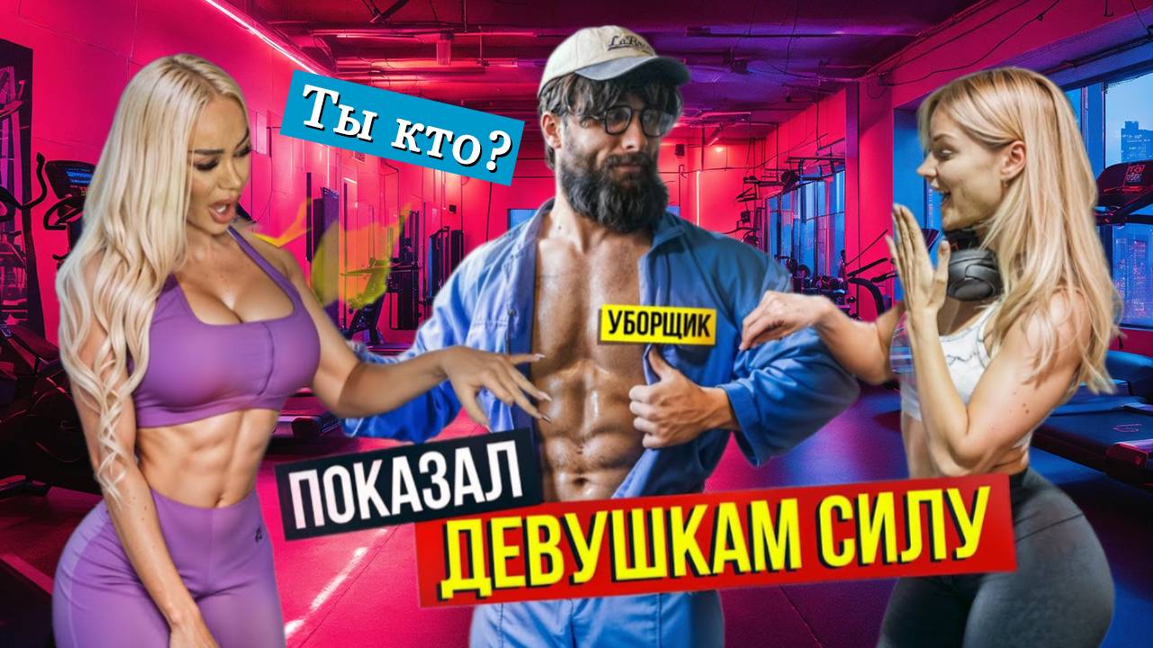 Уборщик Анатолий шокирует силой. Пранк в спортивном зале DUBAI