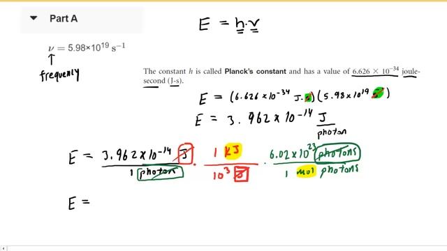 What is the energy of each of the following photons in kilojoules per mole?