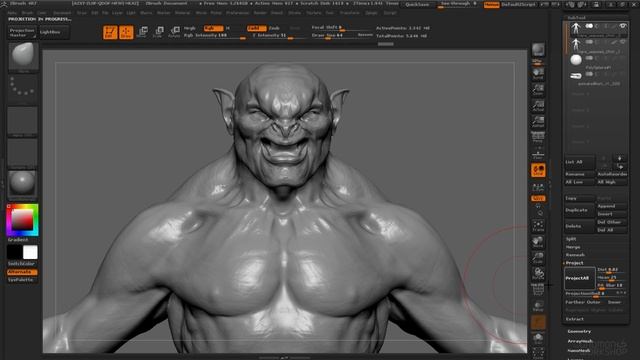 Уроки по ZBrush 4R7. Занятие 27. ZRemesher (720p)