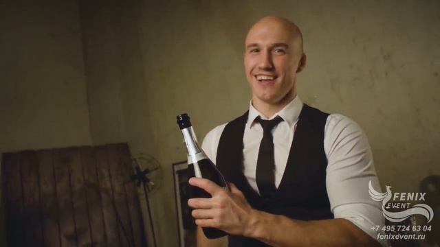 Пирамида шампанского на встречу гостей, свадьбу, юбилей и корпоратив - заказать выездной бар в Москв