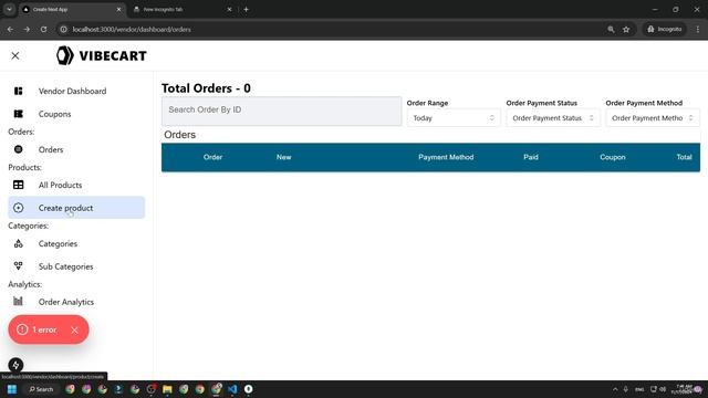 39 - Testing Vendor Dashboard