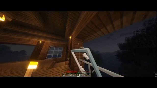 Minecraft 1.21 уют в лесу с атмосферным дождем 🌲💦