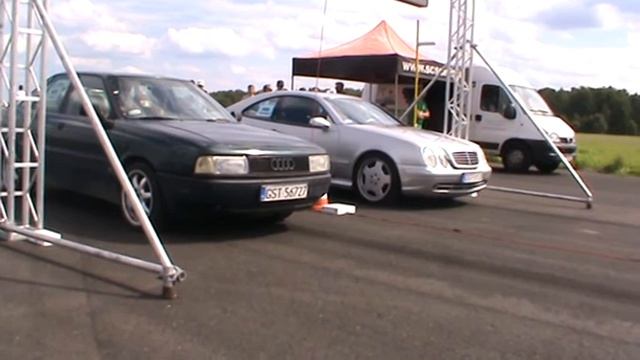 CLK 55 W208 vs Audi 80 4,2 V8 SierraFan 2017 autostarogard pl