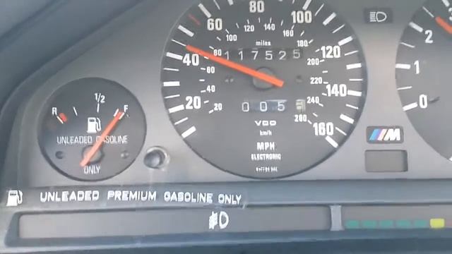 1988 BMW M3 odometer works Video 2/3