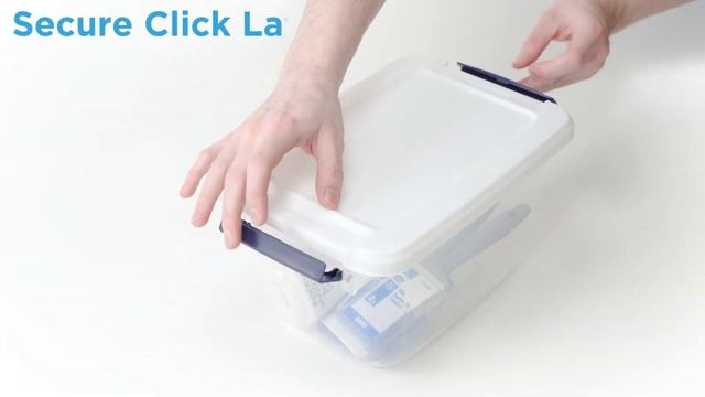 Project Source 1.625 Gal (6.5 Qt) Latched Storage Bin - Product Video