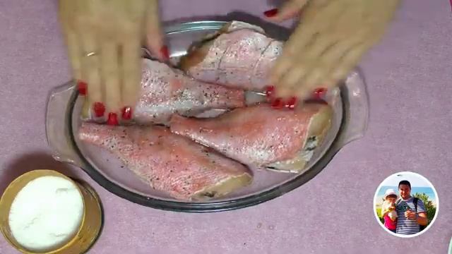 Морской окунь в фольге в духовке