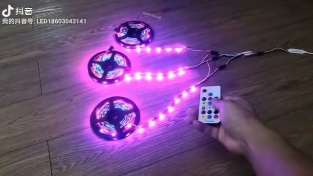 Remote control led pixel lights