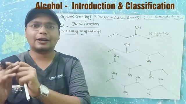 Alcohal - Introduction , Classification & Isomerism || L-6 Unit-3 Pharma Organic Chemistry  -I