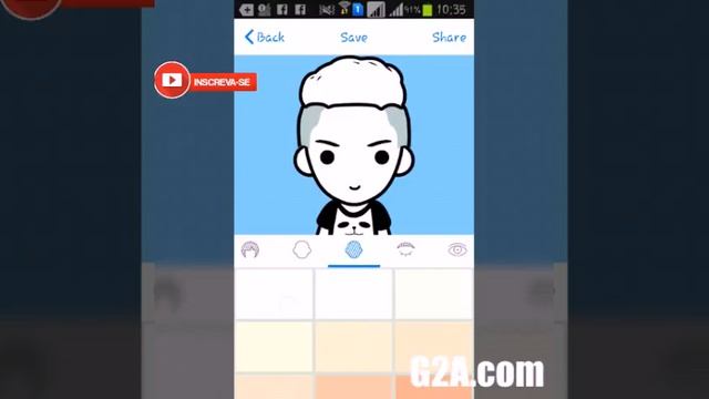 Como criar cartoon pelo Android