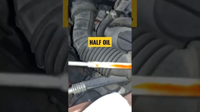 Dipstick Test for Engine Oil ✔️🙄 How to Check Oil with Dipstick #shorts #dipstick #viralshorts