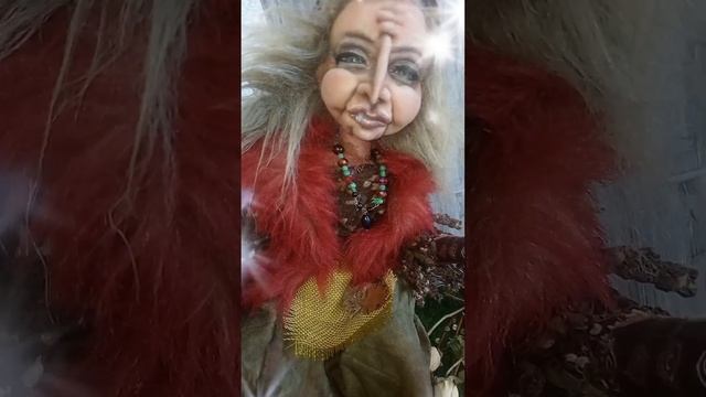 Авторская кукла ручной работы в чулочной технике #бабаЯга