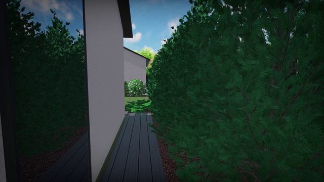 Ландшафтный дизайн участка с одноэтажным домом