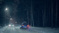 Снегопад. Город Тюмень. 2025. Ночь, лес | Snowfall | Night forest | Cinematic video