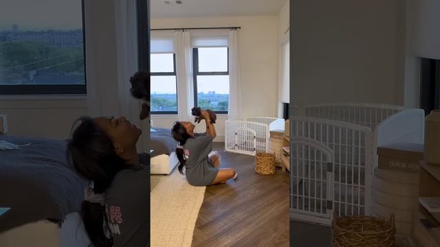 First Morning with New Puppy✨| new puppy vlog #shorts #puppyvlog #morningroutine