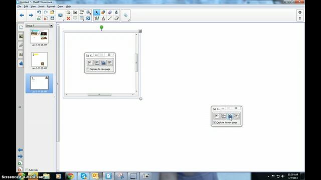 SMART's Screen Capture Toolbar