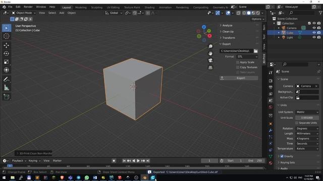 Основы моделирования для 3D печати в Blender