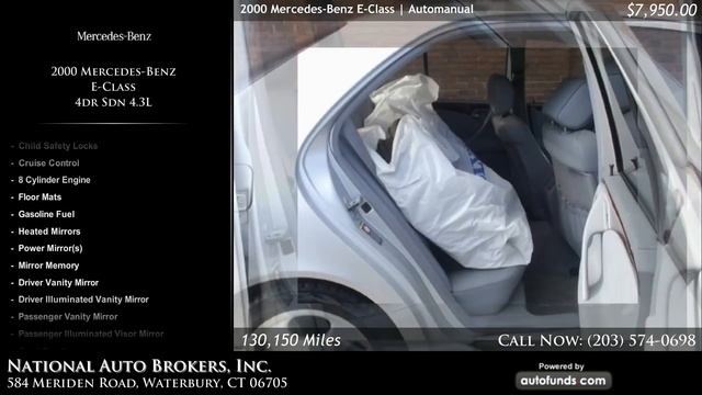 2000 Mercedes-Benz E-Class 4dr Sdn 4.3L | National Auto Brokers, Inc., Waterbury, CT - SOLD