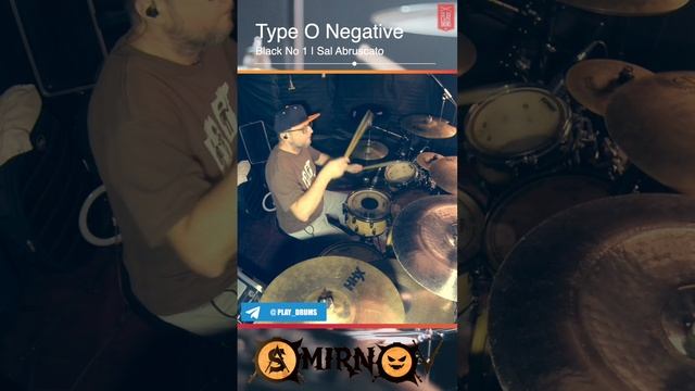 Type O Negative - Black No 1 (Little Miss Scare -All) | Sal Abruscato #drumbeat #drumcover