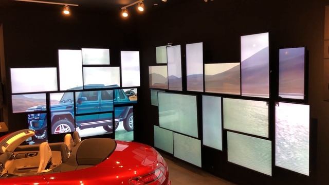 Mercedes Benz Pop-up Stores Feature Dazzling Video Walls