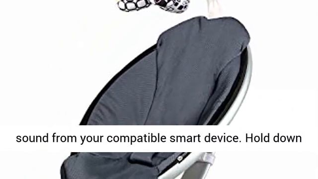 4moms mamaRoo 4 Baby Swing  Bluetooth Baby Rocker with 5 Unique Motions  Soft, Plush Fabric  Silver