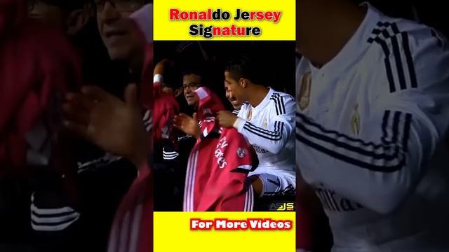 Ronaldo Jersey Signature | Ronaldo Jersey Gift | ASJS Facts #shorts #viral #youtubeshorts #cr7
