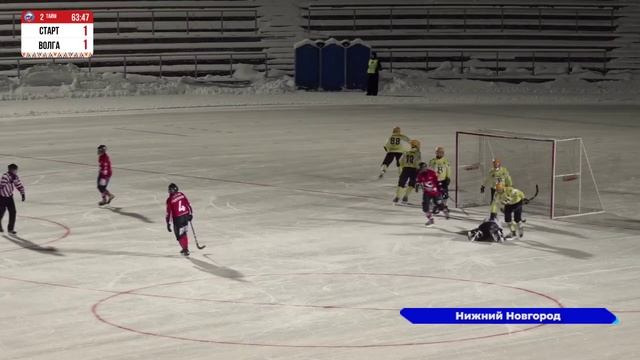 Прошла игра между хоккеистами нижегородского «Старта» и ульяновской «Волги»