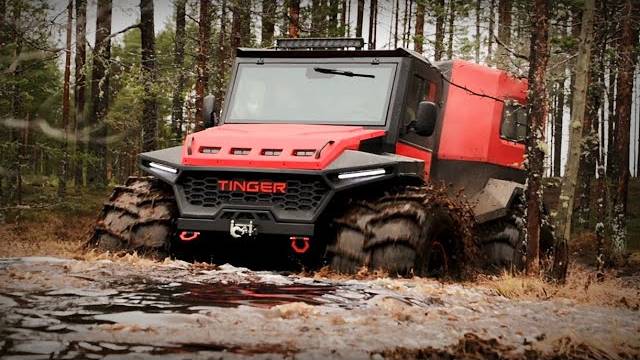 Я испытал вездеход-переломку TINGER TF4 на Вологодских болотах [MotorProject]