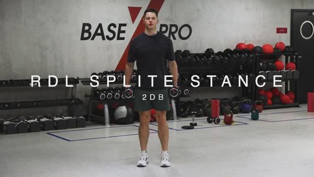 RDL SPLITE STANCE 2DB/ Румынская тяга в Сплит позиции с гантелями