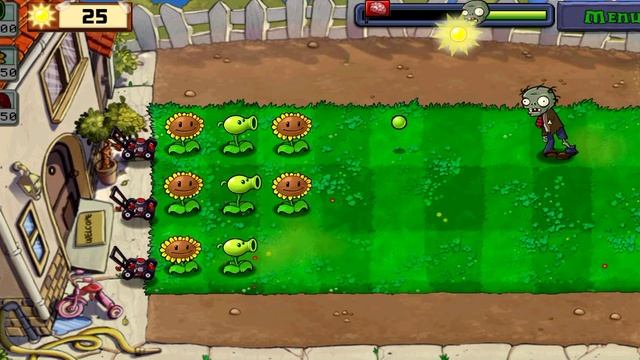 я  играю в Plants vs. Zombies