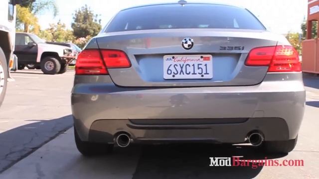 BMW Performance Exhaust on E92 335i, installed at ModBargains.com