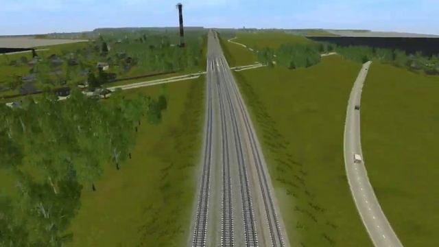 Trainz: Усады — Чернецкое, застроенные промзоны