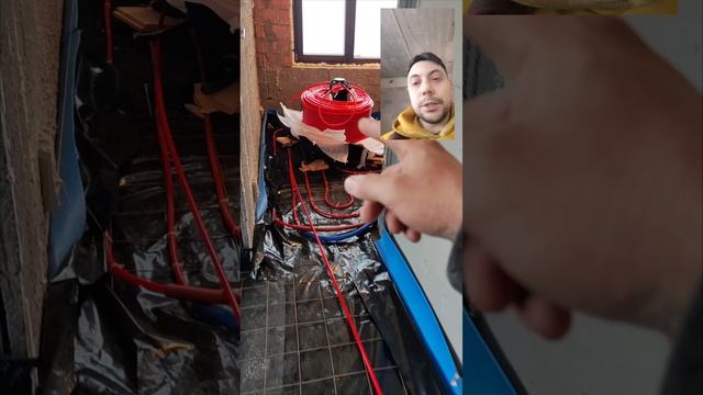 Для чего пружинка в размотчике тёплого пола. Пофиксил)