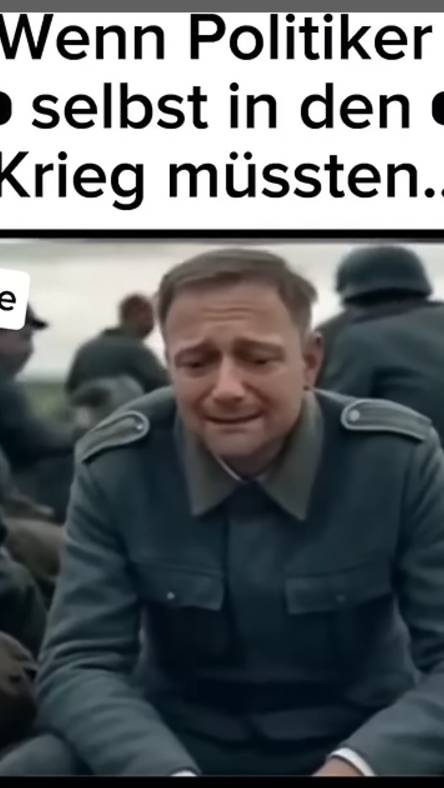 Политиков на фронт / Politiker an die Front