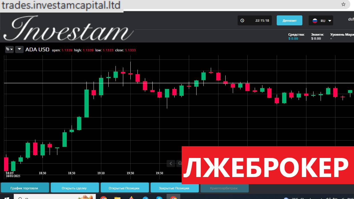 Trades.investamcapital.ltd, Investamcapitalltd.com (Investam capital ltd) Отзывы - НЕ ВЕРИТЬ