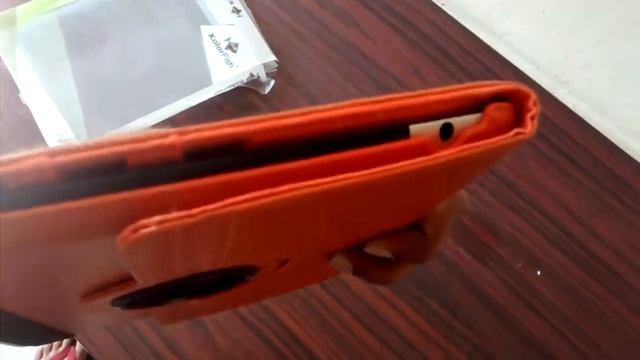 Kolorfish irotation 360 Flip cover for Ipad3 Orange Unboxing.