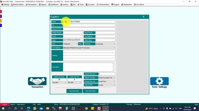 OPENING BALANCE | How to make opening balance for ledgers | AccroBIZ ERP