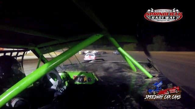 #96 Jeff Strong - Mini Stock - 8-14-2021 Springfield Raceway - In Car Camera