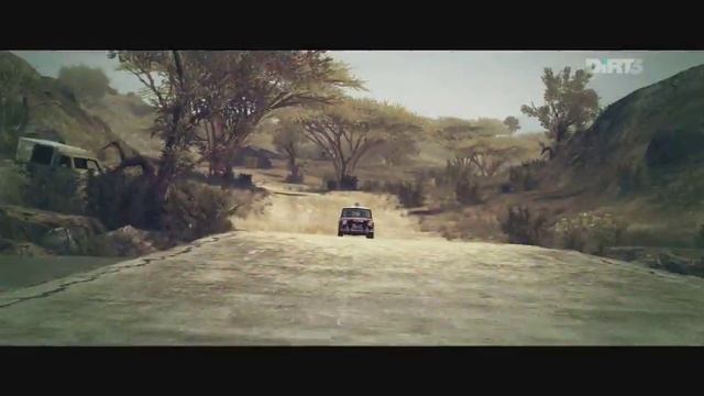 paddy hopkirk's morris mini cooper s flying through kenya (DIRT3)