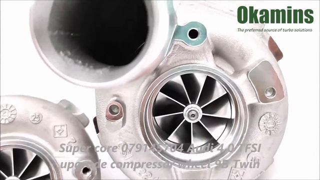 Turbo super core 079145704 Audi 4.0 TFSI upgrade compressor wheel 9B Twin