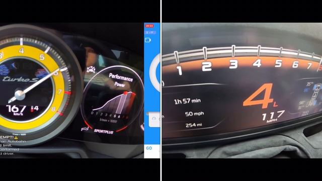 765Lt vs 992 turbo S  (765Lt on dragstrip)