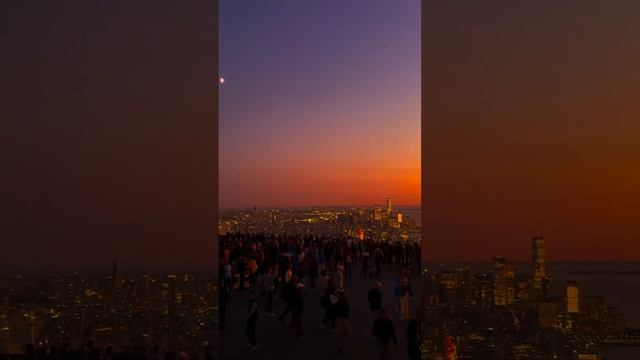 Ньюйорк,закат.