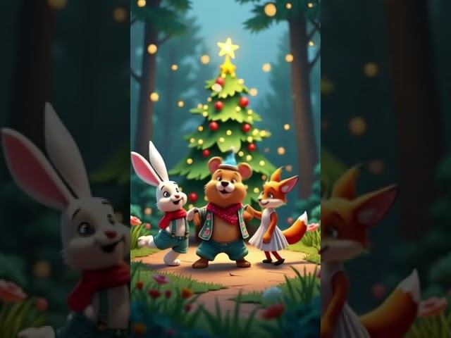 Forest Dance Party New Year with Rabbit, Bear, and Fox!