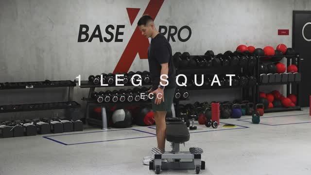 1 LEG SQUAT ECC/ Эксцентрический присед на 1 ноге на скамью