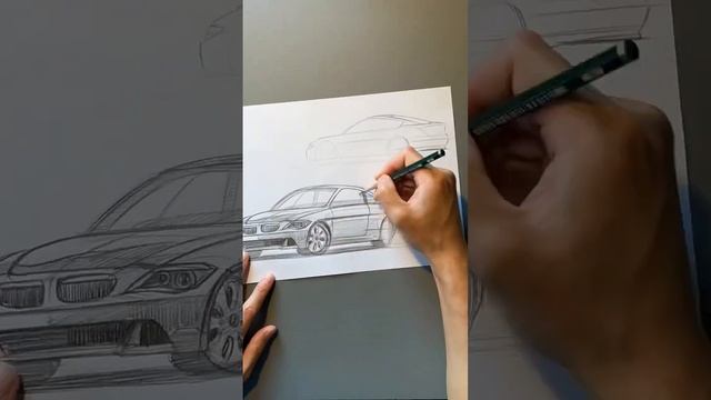 BMW 6 Series E63 #pencildrawing #short