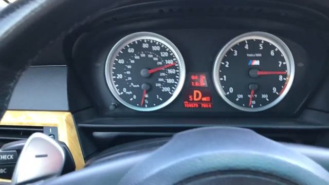 BMW E60 M5 165 MPH Plus in Auto Mode SMG